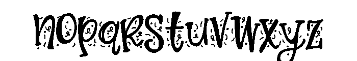 ZP Block Party Confetti Font LOWERCASE