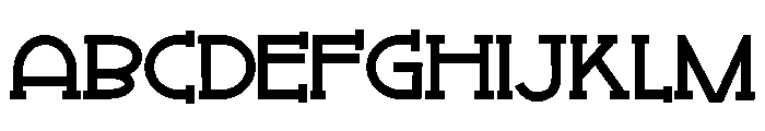 ZP Bojourno Font UPPERCASE