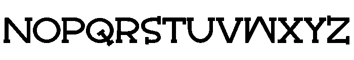 ZP Bojourno Font UPPERCASE