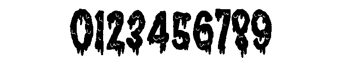 ZP Brain Ooze Condensed Font OTHER CHARS