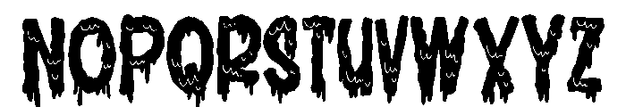 ZP Brain Ooze Condensed Font UPPERCASE