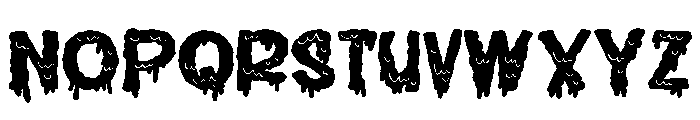 ZP Brain Ooze Expanded Font UPPERCASE