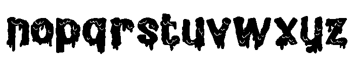 ZP Brain Ooze Expanded Font LOWERCASE
