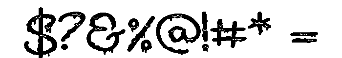 ZP Brain Ooze Script Expanded Font OTHER CHARS