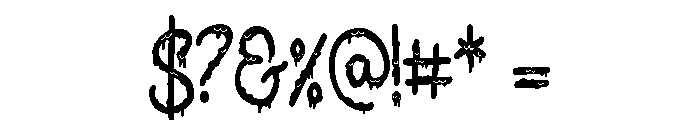 ZP Brains Ooze Script Condensed Font OTHER CHARS