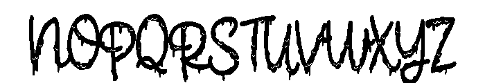 ZP Brains Ooze Script Condensed Font UPPERCASE