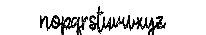 ZP Brains Ooze Script Condensed Font LOWERCASE