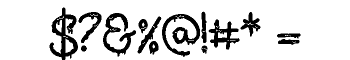 ZP Brains Ooze Script Font OTHER CHARS