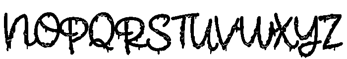 ZP Brains Ooze Script Font UPPERCASE