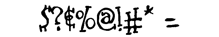 ZP Brother Baby Font OTHER CHARS