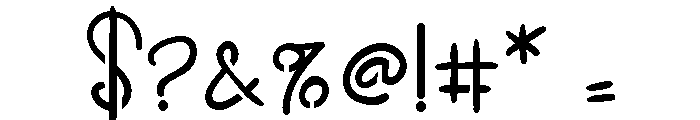 ZP Carnation Stencil Font OTHER CHARS