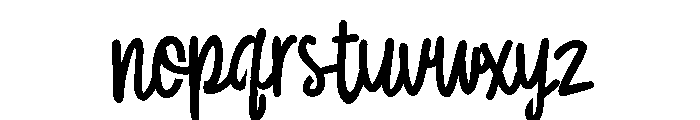 ZP Carnation Stencil Font LOWERCASE