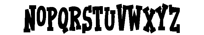 ZP Carnies Condensed Bold Font UPPERCASE