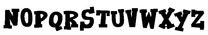 ZP Carnies Expanded Bold Font LOWERCASE