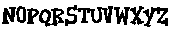 ZP Carnies Expanded Font LOWERCASE