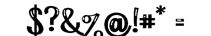 ZP Cattitude Glow Font OTHER CHARS