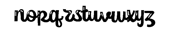 ZP Cattitude Glow Font LOWERCASE