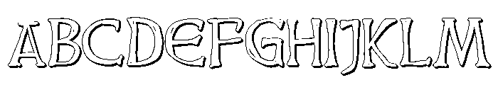 ZP Celtic Craft 3d Font UPPERCASE