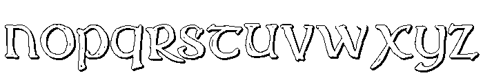 ZP Celtic Craft 3d Font LOWERCASE