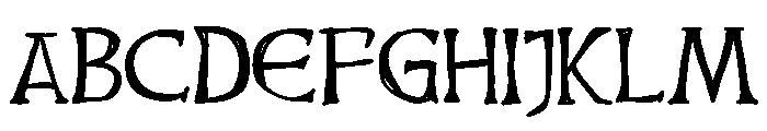 ZP Celtic Craft Font UPPERCASE