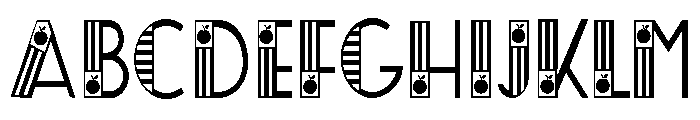ZP Central Orchard Condensed Font UPPERCASE