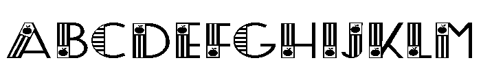 ZP Central Orchard Expanded Font UPPERCASE