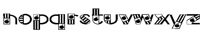 ZP Central Orchard Expanded Font LOWERCASE