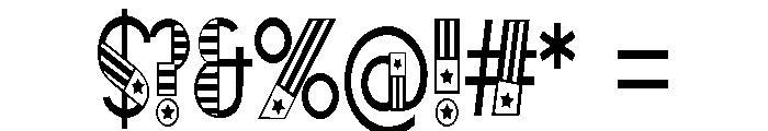 ZP Central Patriot Condensed Font OTHER CHARS