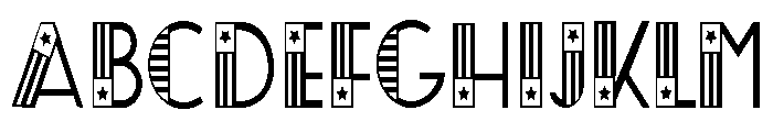 ZP Central Patriot Condensed Font UPPERCASE