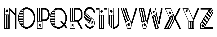 ZP Central Patriot Condensed Font UPPERCASE
