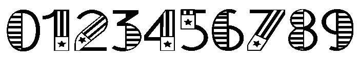 ZP Central Patriot Expanded Font OTHER CHARS