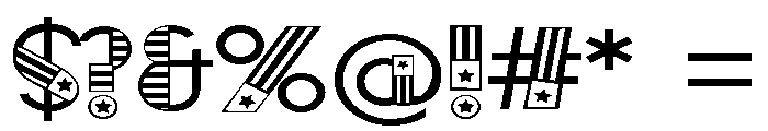 ZP Central Patriot Expanded Font OTHER CHARS