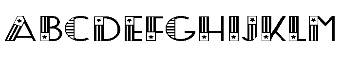 ZP Central Patriot Expanded Font UPPERCASE