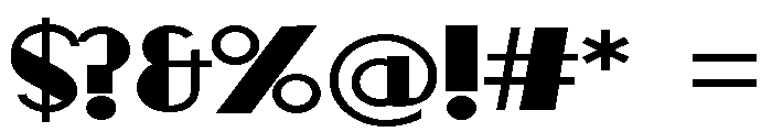 ZP Central Perk Expanded Font OTHER CHARS