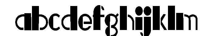 ZP Central Perk Stencil Condensed FONT