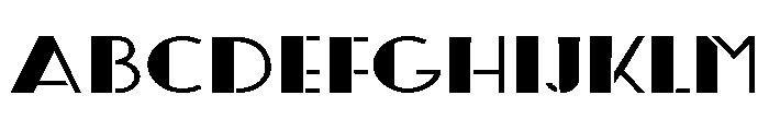 ZP Central Perk Stencil Expanded Font UPPERCASE
