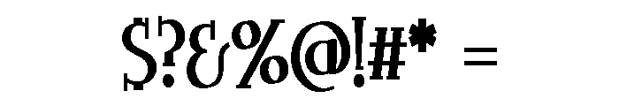 ZP Champion Font OTHER CHARS
