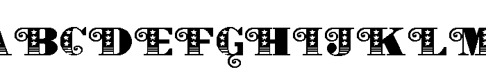 ZP Charleston Allegiance Expanded Font UPPERCASE