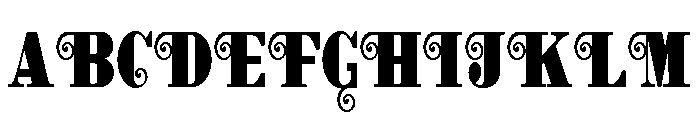 ZP Charleston Condensed Font UPPERCASE