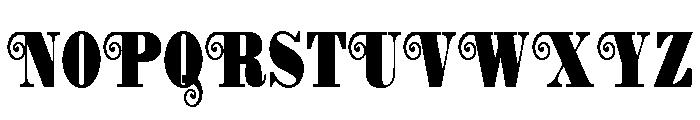 ZP Charleston Condensed Font UPPERCASE