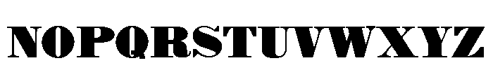 ZP Charleston Expanded Font LOWERCASE