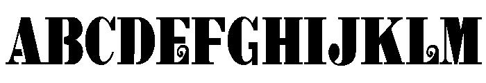 ZP Charleston Stencil Condensed FONT