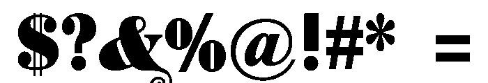 ZP Charleston Font OTHER CHARS