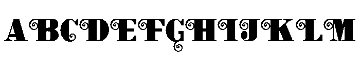 ZP Charleston Font UPPERCASE