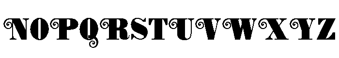ZP Charleston Font UPPERCASE