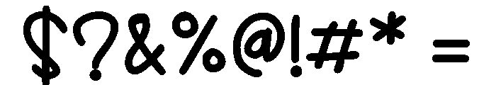ZP Cherrystone Bold Font OTHER CHARS