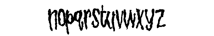 ZP Chillsville Condensed Bold Font LOWERCASE