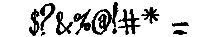ZP Chillsville Expanded Bold Font OTHER CHARS