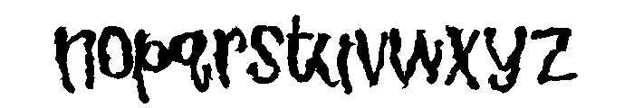 ZP Chillsville Expanded Bold Font LOWERCASE