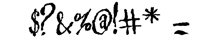 ZP Chillsville Expanded Font OTHER CHARS